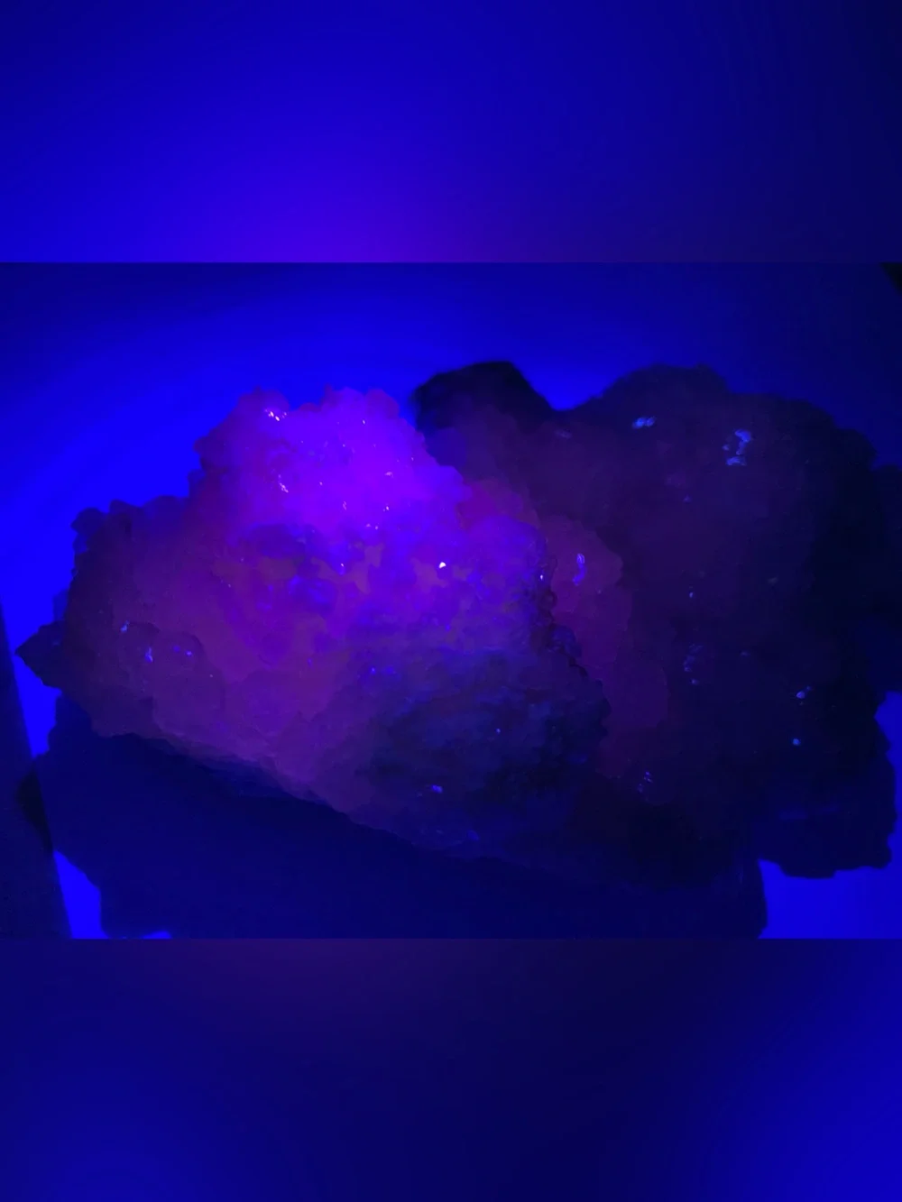 Pink Mangano Calcite Cluster